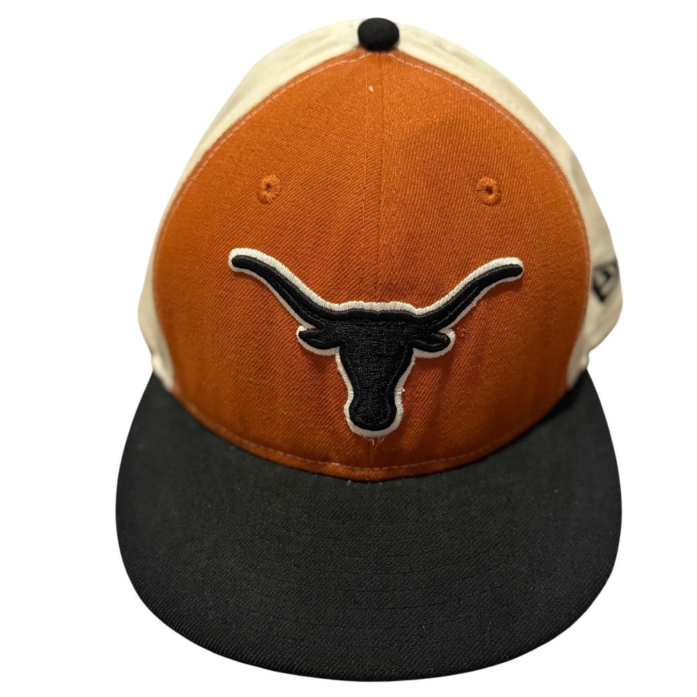 New Era 59FIFTY Texas Longhorns Fitted Hat 7 3/8 Orange Colorblock Cap